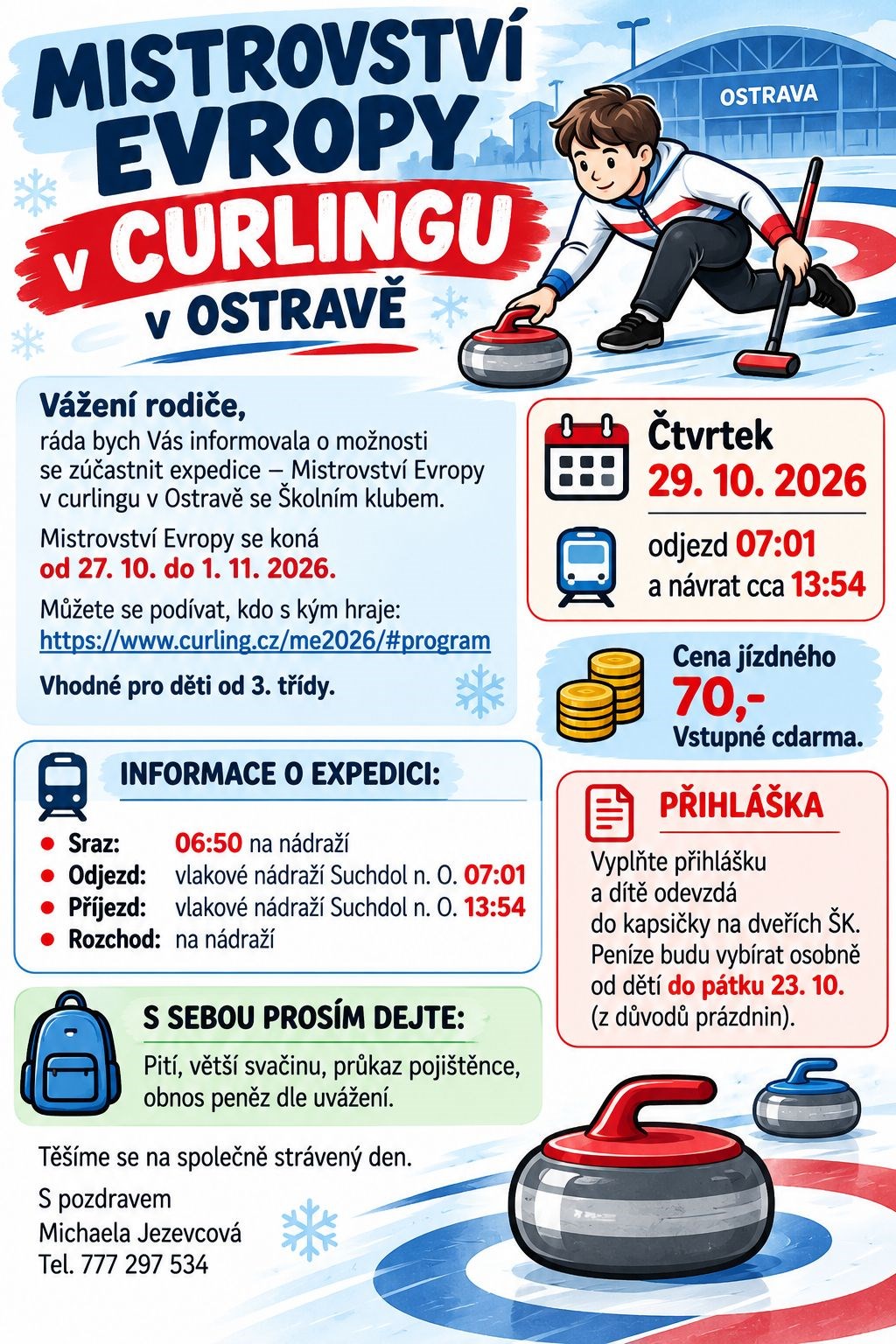 Mistroství Evropy v curlingu v Ostravě